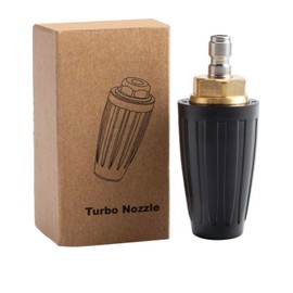 Pressure Washer Tips Turbo Nozzle, 4000 PSI Max. 5000 PSI 360° Rotating Spray Pressure Washer Turbo Tips with 1/4” 3/8” Quick Connect for Garden Car Concrete Brick Vinyl Surface 4.0 GPM 4.0 Orifice