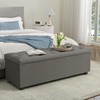 Apicizon Storage Ottoman Bench, Ottoman with Storage for Bedroom, 43"