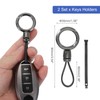 MECCANIXITY Car Key Chain, Detachable Ring Keychain Universal Anti-lost Metal