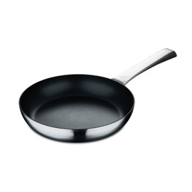 MasterPRO SIGMA - Bratpfanne 16x4,3 cm Edelstahl - Swiss Crystals Keramikbeschichtung - vernieteter Griff - hervorragende Wärmeleitfähigkeit - geeignet für alle Herdarten & alle Kochflächen