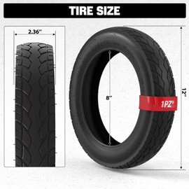1PZ T06-IN5 Heavy Duty 12.5x2.25 (12-1/2 x2-1/4) Tire & Inner Tube Set with Angled Valve Stem for Electric Scooters Razor Pocket Mod, Currie, Schwinn, GT, IZIP, eZip 2 Sets