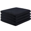 VIVOTE 4 Packs Black Tea Towels, Super Absorbent No lint