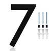 6 inch Modern 3D House Numbers, BetterJonny Balck Acrylic Anti-Rust