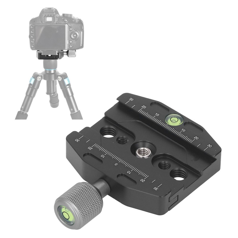 Quick Release Plate Universal Aluminum Alloy SLR Camera Tripod Head