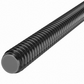 Medium-Strength Threaded Rod, Grade B7 Black-Oxide Steel, 3/4"-10 Thread Size, 6" Long (Qty 1 Each)
