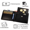 Hans Kniebes Men's Leather Wallet in Landscape Format with 10