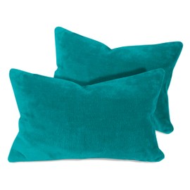 npluseins Pack of 2 Cushion Covers, Made of Cuddly Coral Fleece, 2 Pieces, 1257.1667