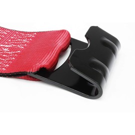 Mytee Products Kinedyne Winch Straps 4" x 30" Red Heavy Duty Tie Down with Flat Hooks WLL# 5400 lbs | 4 Inch Cargo Control for Flatbed Truck Utility Trailer (4 Pack)