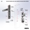 Ideal Security EL Keyed Lever Mount Latch with Deadbolt, Surface