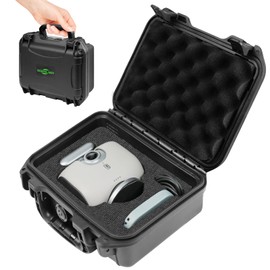 sarlar Hard Shell Protective Carrying Case for Outdoor Use, Precision-Cut Fit for XbotGo, Shockproof, Portable Storage Organizer with Handle,Lightweight and portable (only case)