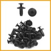Partuto 20PCS Black Car Trim Door Panel Retainer Clips Rivet