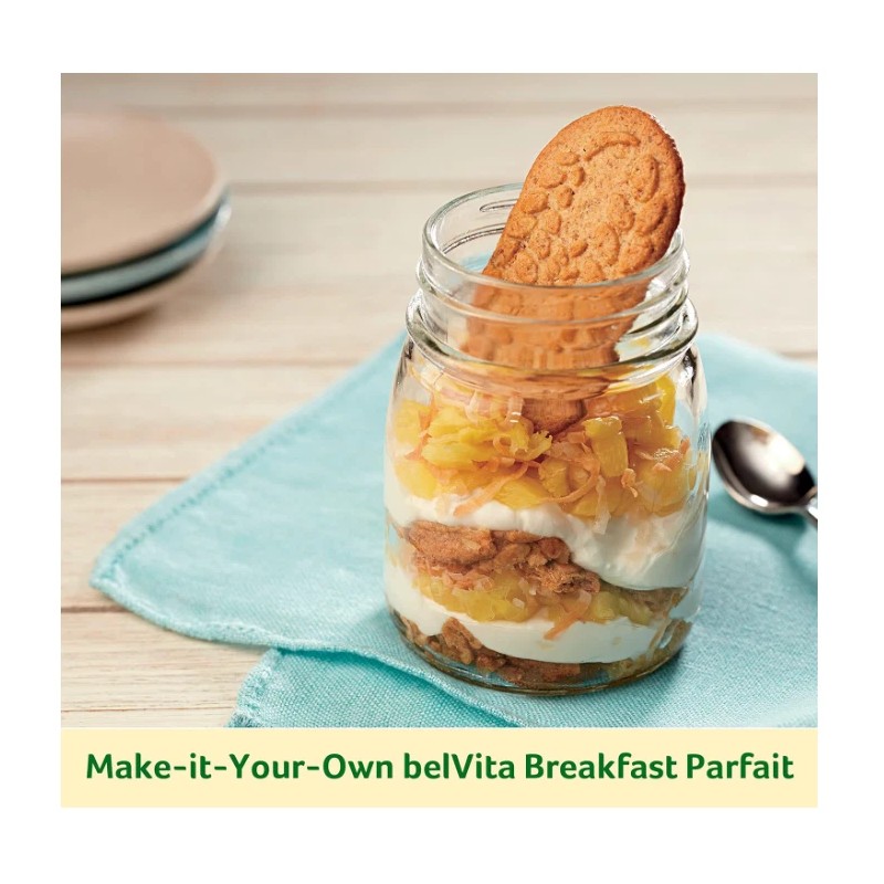 belVita Golden Oat Breakfast Biscuits, Value Pack, 12 Packs(4 Biscuits