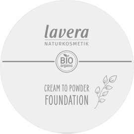 lavera Cream to Powder Foundation Tanned 02 Nude Organic Almond Oil & Vitamin E Vegan Moisturising Intensive Coverage (1 x 10.5 g)
