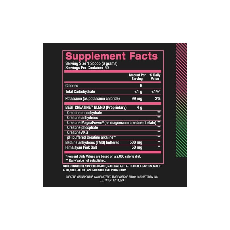 BPI Sports Best Creatine Powder, Watermelon Cooler, 10.58 Ounce