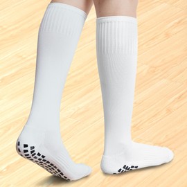 Raigoo Grip Non Slip Socks,Soccer Softball Baseball Football Socks for Boys and Girls Ages 4 to 16 Knee High Non Skid
