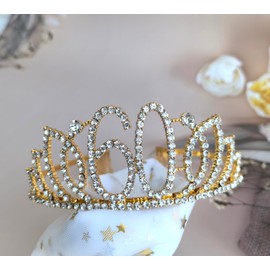 Dgasin 60th Birthday Tiara and I'm 60 es Sash Party Gifts Party Decorations for Women