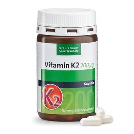 Sanct Bernhard Vitamin K2 (Menachinon-7, MK-7) 200 μg Capsules, Contents 120 Capsules for 4 Months