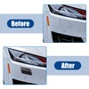 X AUTOHAUX 2 x front bumper headlight washer nozzle cover