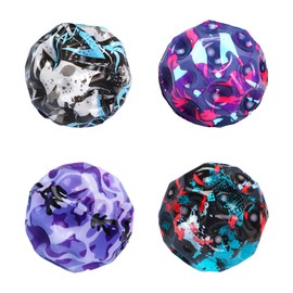 Moon Ball, Extreme High Bouncing Ball Moon Shape, Improve Hand-Eye Coordination, Easy to Grip and Catch by Athletes as a Sport Training Balls (4 Pcs)