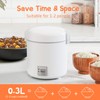 Rice Cooker Small 1-1.5 Cups Uncooked(3 Cups Cooked), Mini Rice