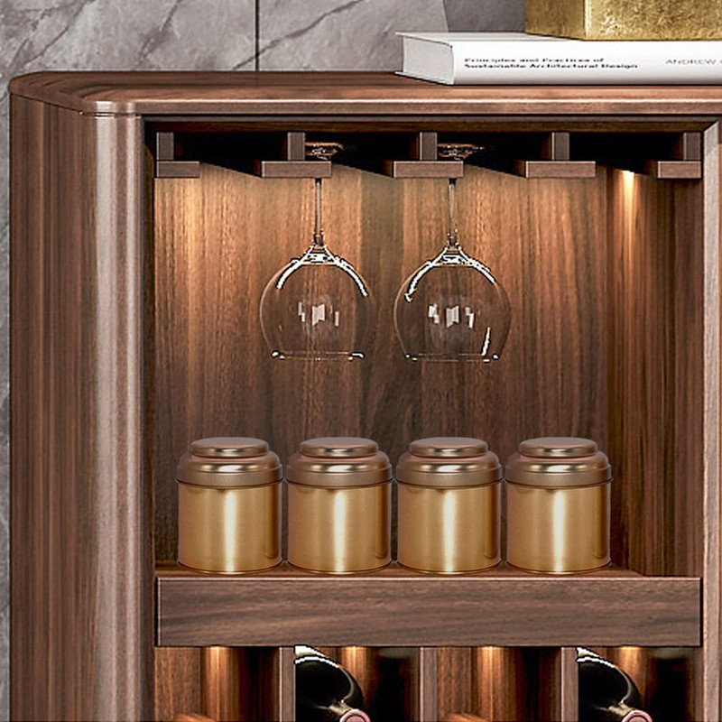 Merkaunis 6 Pack Tea Tin Canister with Airtight Double Lids