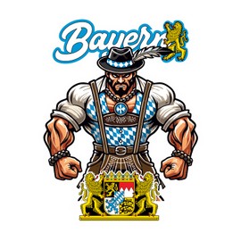 Bavaria Germany Sticker Muscle Motif Car Sticker Wall Sticker Laptop Sticker and Children's Room Decoration C-A6