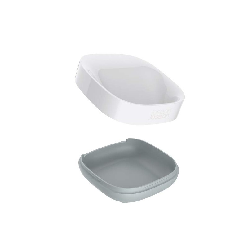 Joseph Joseph Bathroom Slim, Compact, Soap Dish Holder with non-slip