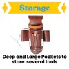 Heavy-Duty Full Grain Leather Tool Belt for Electricians – Multi-Pouch