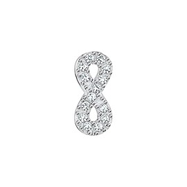 Thomas Sabo H2216 Single Infinity Stud Earrings 925 Sterling Silver, Silver, Cubic Zirconia