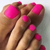 Outyua Hot Pink Press on Toenails Matte Short Fake Toe