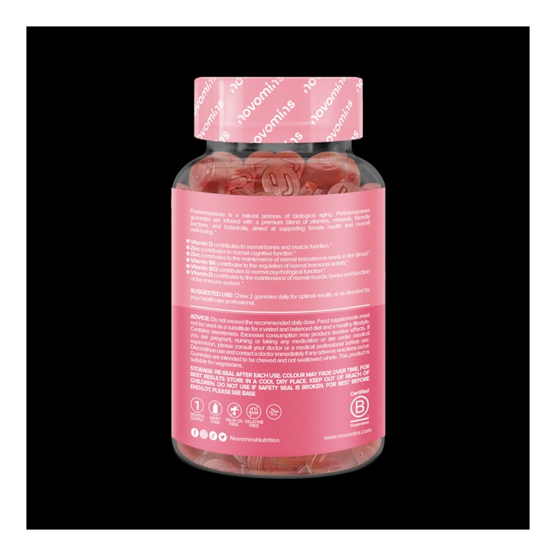 Novomins Perimenopause Strawberry-Flavoured 60 Gummies