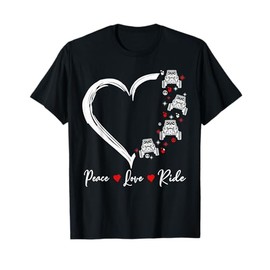 Peace Love Ride UTV SXS Funny Side By Side Offroading T-Shirt
