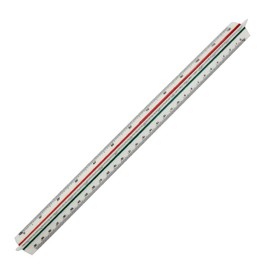 1 Piece Scale Ruler, Triangular Ruler Metric for Architects and Engineers: 1:100, 1:200, 1:250, 1:300, 1:400, 1:500