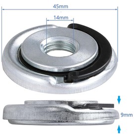 Gasea 2pcs M14 Thread Quick Clamping Flange Nut for Angle Grinders, Self Locking Pressure Plate Replacement Parts Fixing Attachment