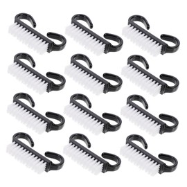 Ipetboom 12-Piece Manicure Cleaning Brush Set Handle Grip Fingernail Scrub Tools for Professional Home Use for Nail Art Grooming