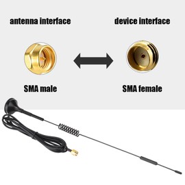 SMA Outdoor Antenna 10dBi High Power Antenna 31cm Magnetic Suction Cup Antenna for Radio Module
