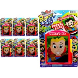 JA-RU Magnetic Face Toy (6 Units) Funny Beard, Hair & Fuzzy Face Magnetic...