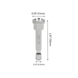 Pastlla Screw Magnetic Positioning, PH2 Hex Shank Screwdriver Bits, Plasterboard Locating Limit Driver Antislip, Drywall Mounting Screw Setter, for Furniture, Woodworking board(10 Pcs 2")