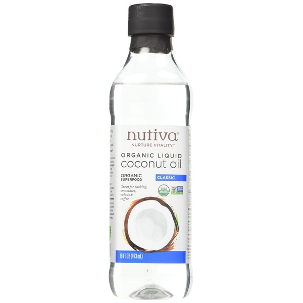 Nutiva Organic, Unrefined, Liquid Coconut Oil, 16-ounce