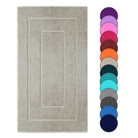 Lashuma Shower Mat Quick-Drying Grey Pebble London 50 x 90 cm Washable