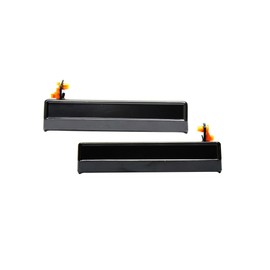 KarParts360 For Chevy S10 1990 1991 1992 1993 Exterior Door Handles Front, Driver And Passenger Side | Pair | Smooth Black | With Key Hole | Outside | Replacement For 15969377-PFM, 15969376