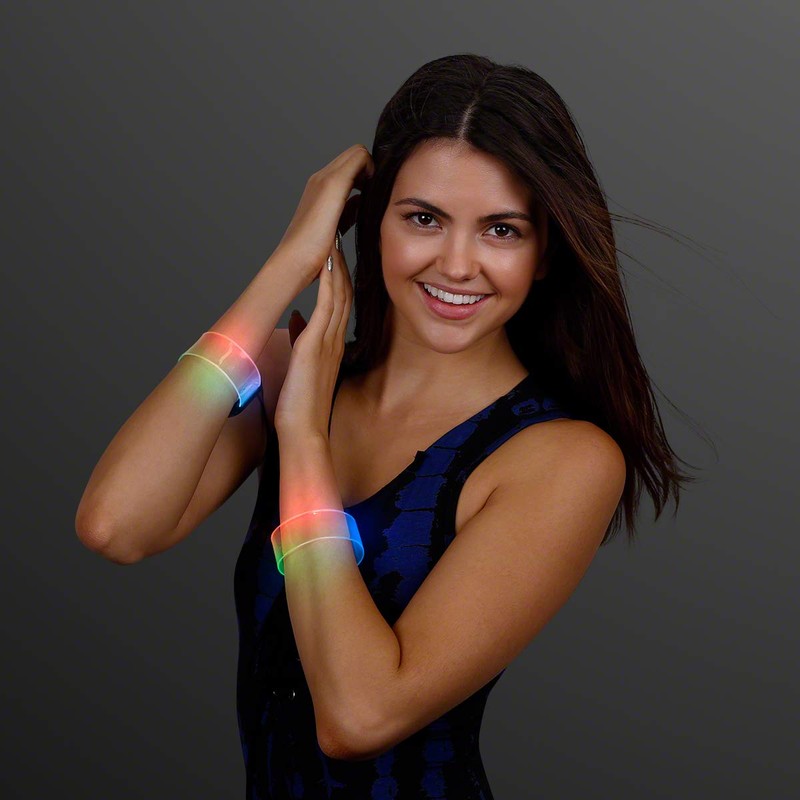 Cosmic Color Changing LED Light Up Bracelets with Magnetic Clasp