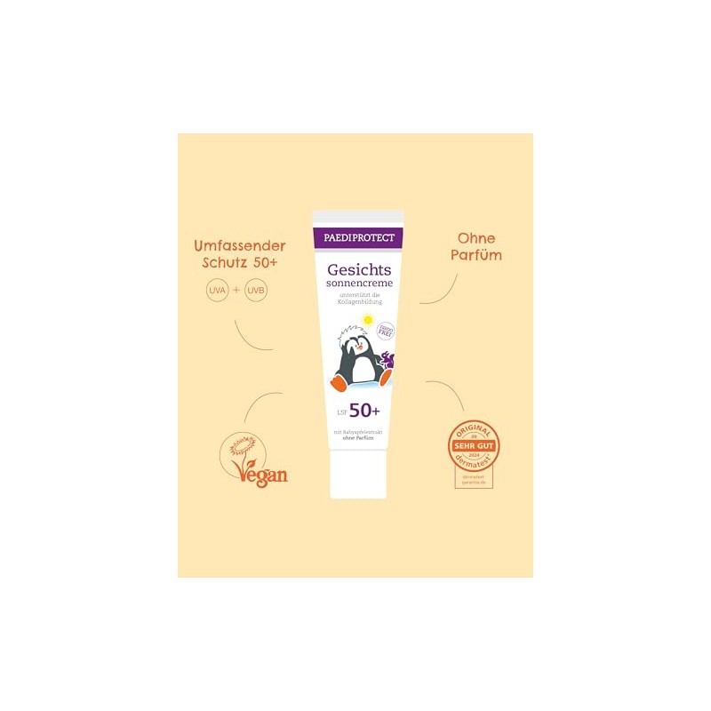 Paediprotect Face Sun Cream SPF50+ (30 ml), Updated Formula
