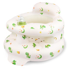 Windspeed Inflatable Baby Seat with Built-in Air Pump Infants Sit Me Up Floor Seat for Baby Inflatable Sitting Up Chair with Back Support for Learning Sit/Feeding