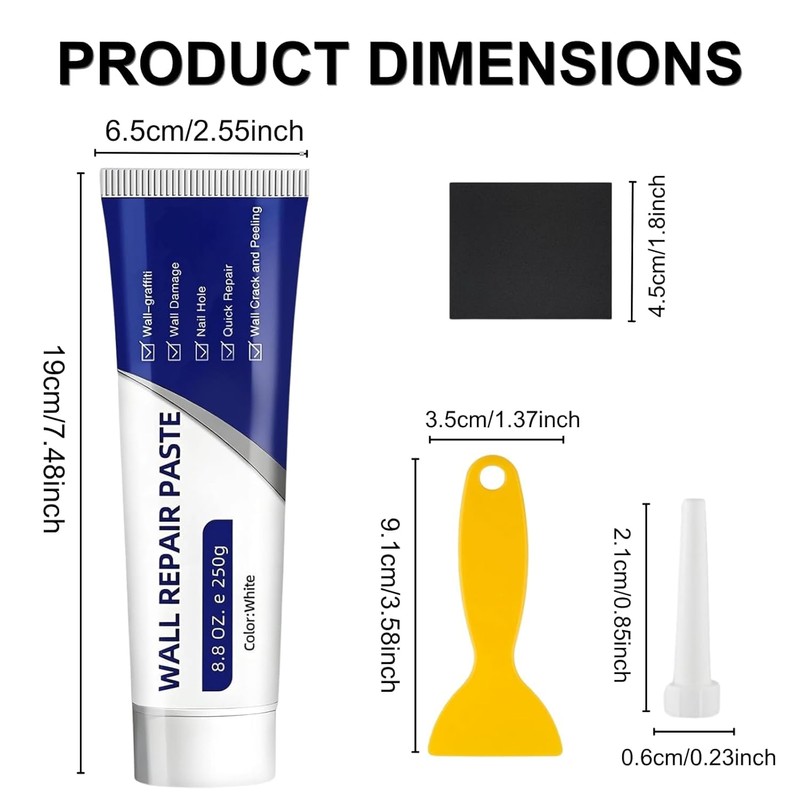 2PCS Drywall Repair Kit, Wall Mending Agent, Wall Patch Repair
