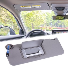 for Honda Pilot 2017-2022 Driver Side Sun Visor w/Makeup Mirror & Light, OE 83280-TG7-A12ZB Replacement, ABS Anti-Glade UV Shield, No-Drill Installation