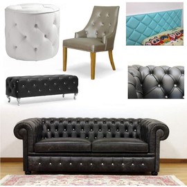 Botones de diamante, 50 piezas Botones de de diamantes de imitación Botones de tapicería con lazo de metal para cabeceras de sofá Muebles Decoración de bricolaje(20mm)