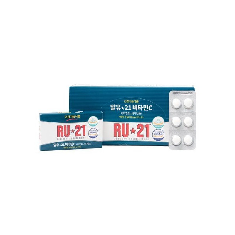 Mediwi 알유21 RU21 비타민C 750mg x 6정 5갑 총30정 RU21