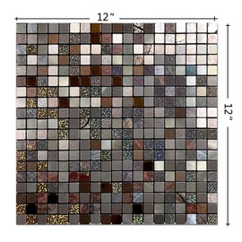 WEIMEISC 10-Sheet Peel and Stick Backsplash Tile for Kitchen, Self-Adhesive Backsplash Tile, Stick on Bathroom Vanities，Fireplace, Laundry Table (Color-2)