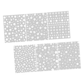 Outanaya 6sheets Flower Nail Art Stickers Cherry Blossom Decals for Easy DIY Manicure for Home Salon Use Fingertip Accessories for Stunning Nail Designs